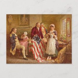 Betsy Ross, 1777 (American History) (USA Patriot) Postkarte