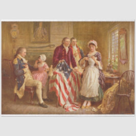 Betsy Ross, 1777 (American History) (USA Patriot) Seidenpapier