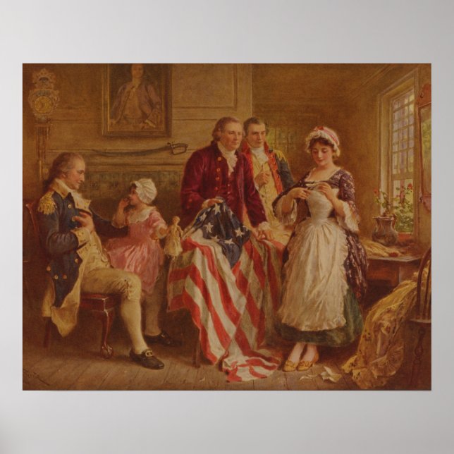 Betsy Ross, 1777, JLG Ferris, c1930 Poster (Vorne)