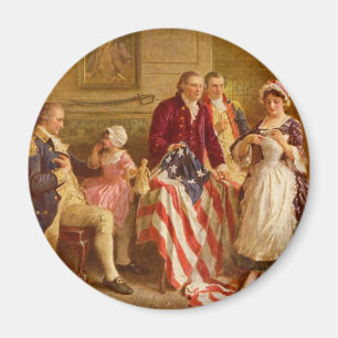 Betsy Ross 1777 von Jean Leon Gerome Ferris Magnet