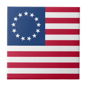 Betsy Ross American Flag Fliese