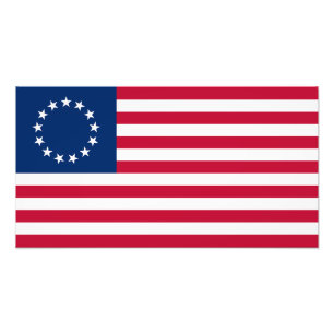 Betsy Ross American Flag Fotodruck