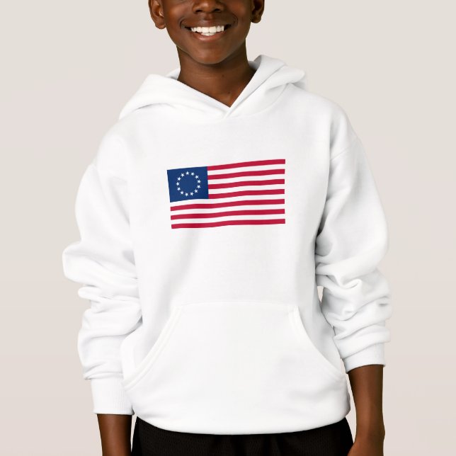 Betsy Ross American Flag Hoodie (Vorderseite)