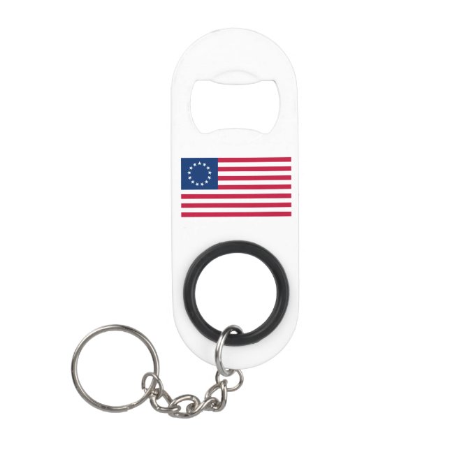 Betsy Ross American Flag Mini Flaschenöffner (Vorderseite)