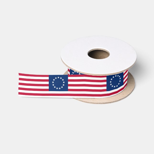 Betsy Ross American Flag Satinband (Spule)