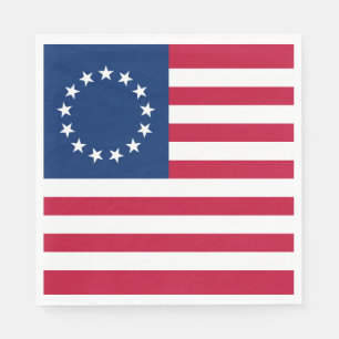 Betsy Ross American Flag Serviette