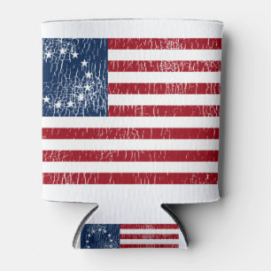 Betsy Ross American Flag Vintag Dosenkühler