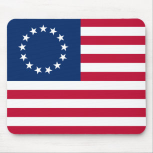 Betsy Ross Amerikanische Flagge Mousepad