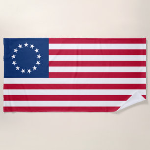Betsy Ross Amerikanische Flagge Strandtuch