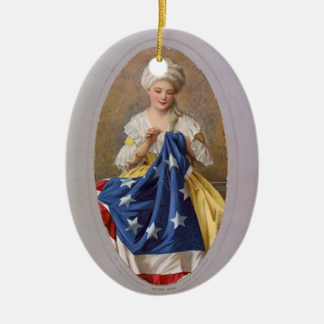 Betsy Ross, c1908, G. Liebscher Keramikornament (Vorne)