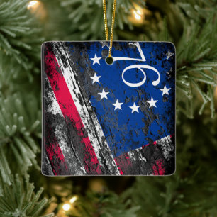 Betsy Ross Flag 1776 Patriotic 4. Juli Keramikornament