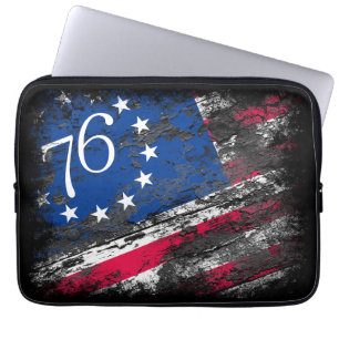 Betsy Ross Flag 1776 Patriotic 4. Juli Laptopschutzhülle