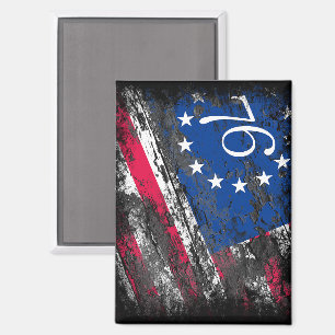 Betsy Ross Flag 1776 Patriotic 4. Juli Magnet
