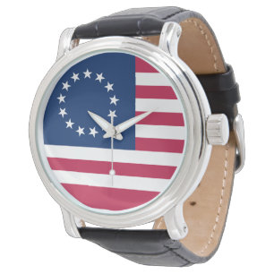 Betsy Ross Flag Armbanduhr