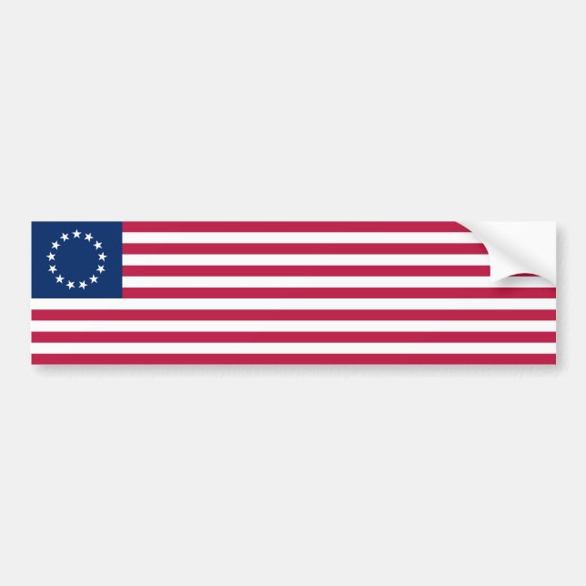 Betsy Ross Flag Autoaufkleber (Vorne)