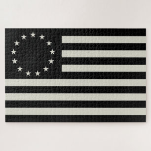 Betsy Ross Flag Blackout: Amerikanischer Sternenkr Puzzle