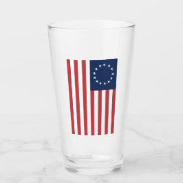 Betsy Ross Flag Design Glass Cup Glas