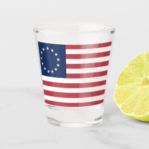 Betsy Ross Flag Design Shot-Glas Schnapsglas