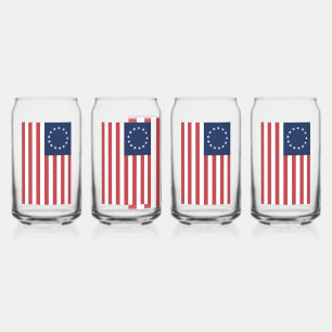 Betsy Ross Flag Design Trinkbehälter Set Dosenglas