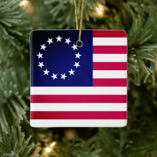 Betsy Ross Flag Keramikornament