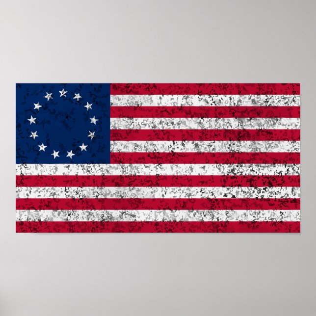Betsy-Ross-Flag Poster (Vorne)