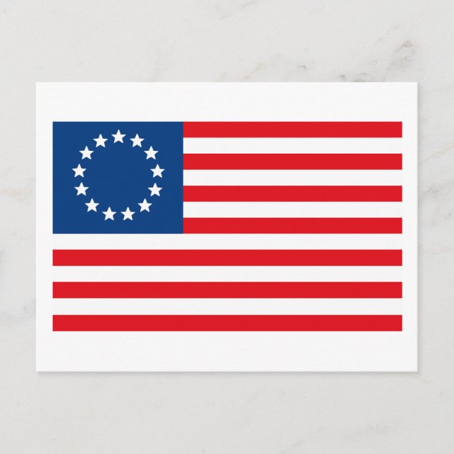 Betsy Ross Flag Postkarte (Vorderseite)