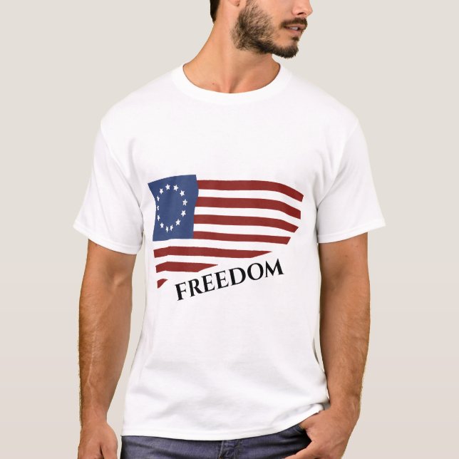 Betsy Ross Flag T - Shirt (Vorderseite)