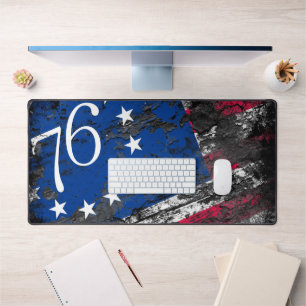 Betsy Ross Flagge 1776 Patriotischer 4. Juli Schreibtischunterlage