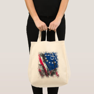 Betsy Ross Flagge 1776 Patriotischer 4. Juli Tragetasche