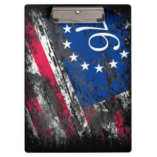 Betsy Ross Flagge 1776 Patriotisches 4. Juli Klemmbrett