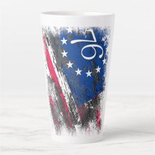 Betsy Ross Flagge 1776 Patriotisches 4. Juli Milchtasse