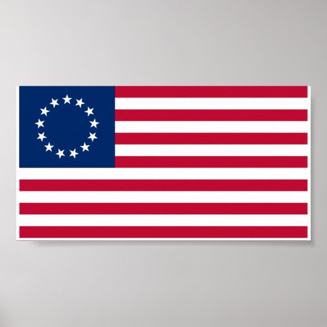 Betsy Ross Flagge Poster (Vorne)