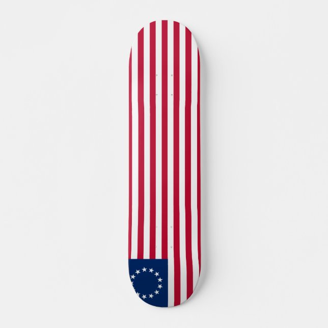 Betsy Ross Old Glory American USA Flag Skateboard (Vorne)