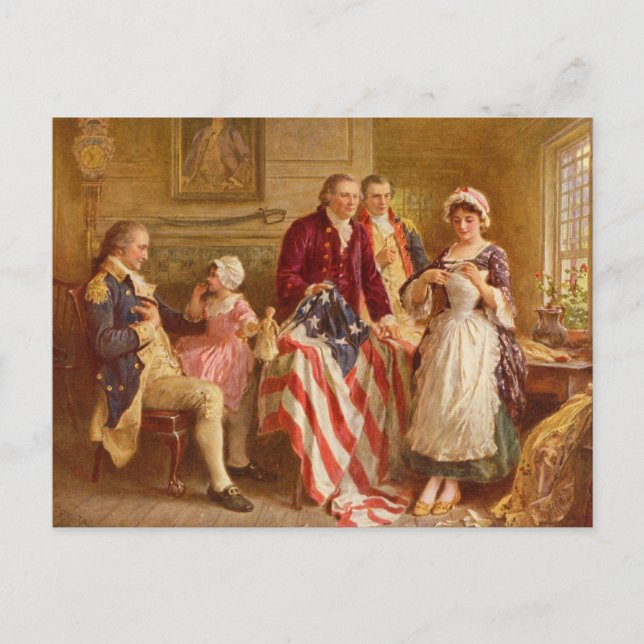 Betsy Ross Postcard Postkarte (Vorderseite)