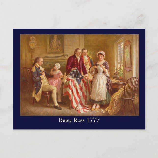 Betsy Ross Postcard Postkarte (Vorderseite)