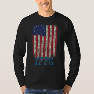 Betsy Ross Shirt 1776 American Patriot Flag Design