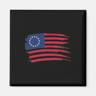 Betsy Ross Shirt 4. Juli Amerikanische Flagge 1776 Magnet