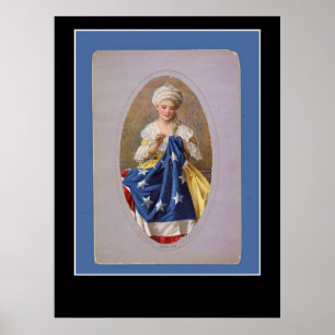 Betsy Ross und das Flag-Poster Poster