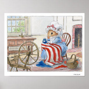 Betsy Ross von Wallace Tripp Print Poster