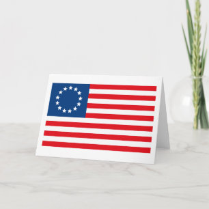 Betsy- Rossflaggen-Gruß-Karte Karte