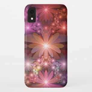 Bett aus Blumen Bunt Glänzende Abstrakte Fraktal-K Case-Mate iPhone Hülle
