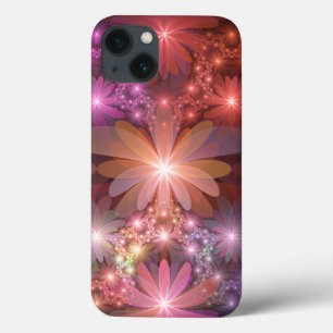Bett aus Blumen Bunt Glänzende Abstrakte Fraktal-K Case-Mate iPhone Hülle