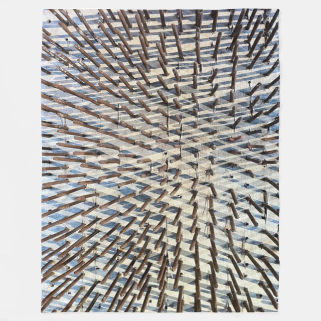 BETT DER NAGEL-FLEECE-DECKE FLEECEDECKE (Vorderseite)