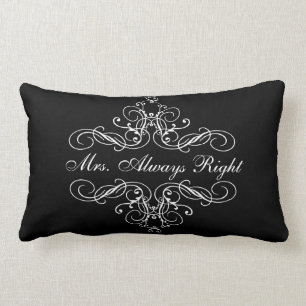 Bett-Kissen Frau-Always Right Elegant Boudoir Lendenkissen