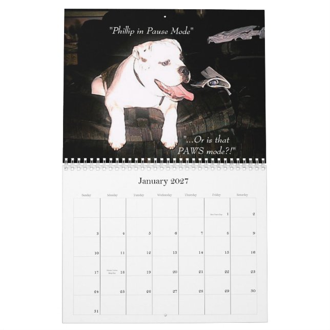 Bett-u. Frühstücks-Kalender Kalender (Jan 2027)