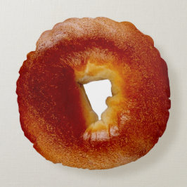 Bett und Bagel Rundes Kissen