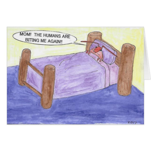 BETT-WANZE IM BETT (Vorderseite (Horizontal))