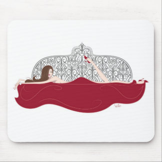Bett-Weiß Mousepad