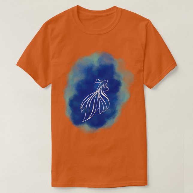 Betta blau 1 T-Shirt (Design vorne)