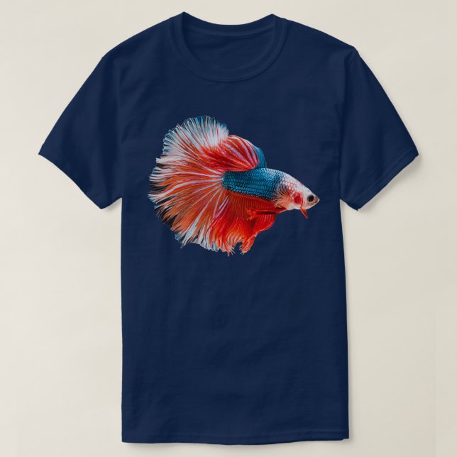 Betta Fighting Fish for All Betta Splendens Lovers T-Shirt (Design vorne)